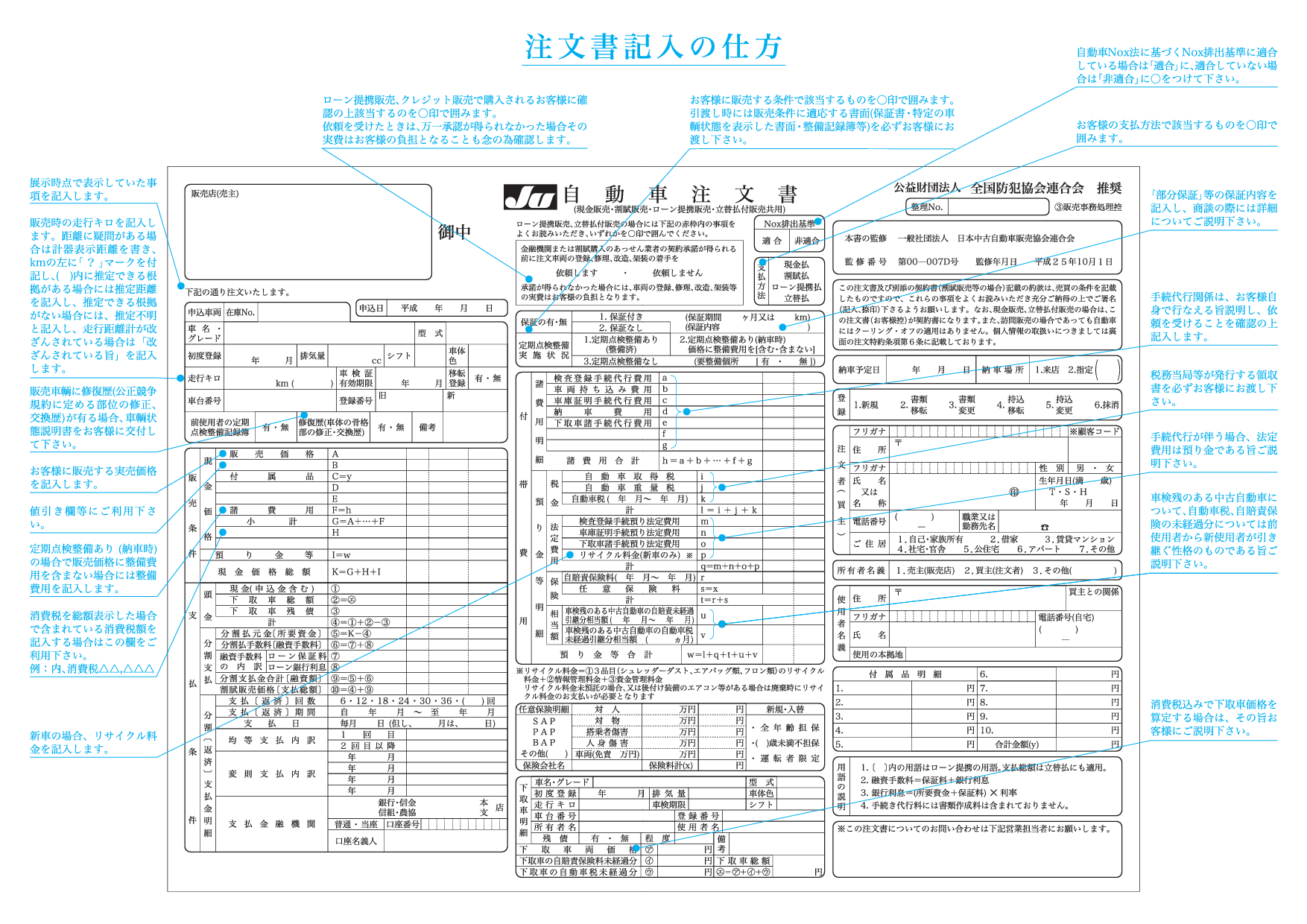 中古車の売買契約書（注文書）の6つのチェックポイント | 車売るくま